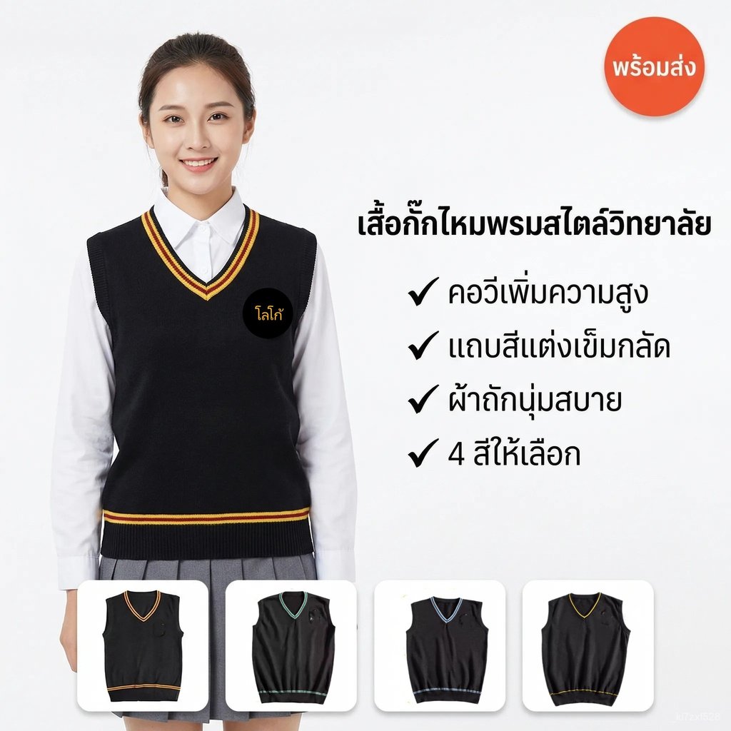🔥ส่งไว จาก กทม🔥ถุกสุดๆ เสื้อกั๊กแฮรี่พอตเตอร์ เสื้อกั๊กแฮรี่พอตเตอร์ ส่งของทุกวันจ้า ไซส์เด็ก-ผู้ใหญ่ มีโลโก้
