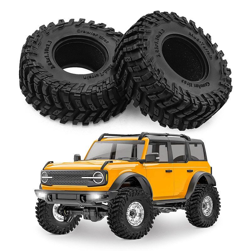 4pcs 1/18 RC 72*28 มม.ยาง 1.3 นิ้ว All Terrain Rock Crawler ยางอัพเกรดสําหรับ TRX4M SCX24 FMS Ascent 18