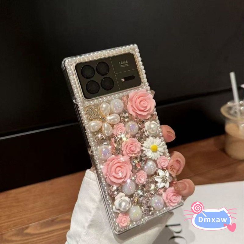 หรูหรา Shining Rose เคสโทรศัพท์สําหรับ Redmi Turbo 5 Max 4 3 Y3 Y2 Y1 A5 A4 5G A3X A3 A2 A1 Plus 8 8