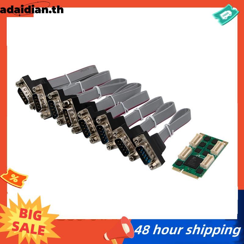 ST366 MiniPCIE XR17V358 8S ถึง -232 Native Industrial COM การ์ดขยายอุตสาหกรรมหลายพอร์ต