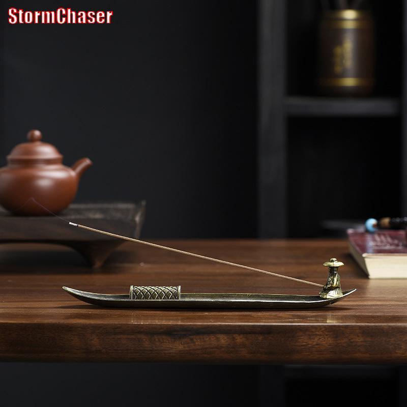 [Storm-t] Creativeผู้ถือธูปผู้ถือธูปเรือชายชราตกปลาสไตล์ญี่ปุ่นธูปSti Burnerน้ํามันหอมระเหยเครื่องประดับตกแต่งบ้าน