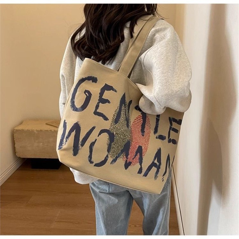 กระเป๋า Dison Letter สำหรับผู้หญิง ออกแบบใหม่ตามแฟชั่นของคนมีอิทธิพล แบบ One-Shoulder Tote พกพาสะดวก