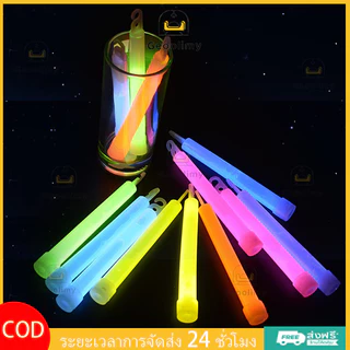 Geoolimy แท่งไฟฉุกเฉิน เรืองแสง 6 นิ้ว สําหรับตั้งแคมป์ light stick ดําน้ํา แท่งไฟปาร์ตี้ แท่งไฟคอนเสิร์ต