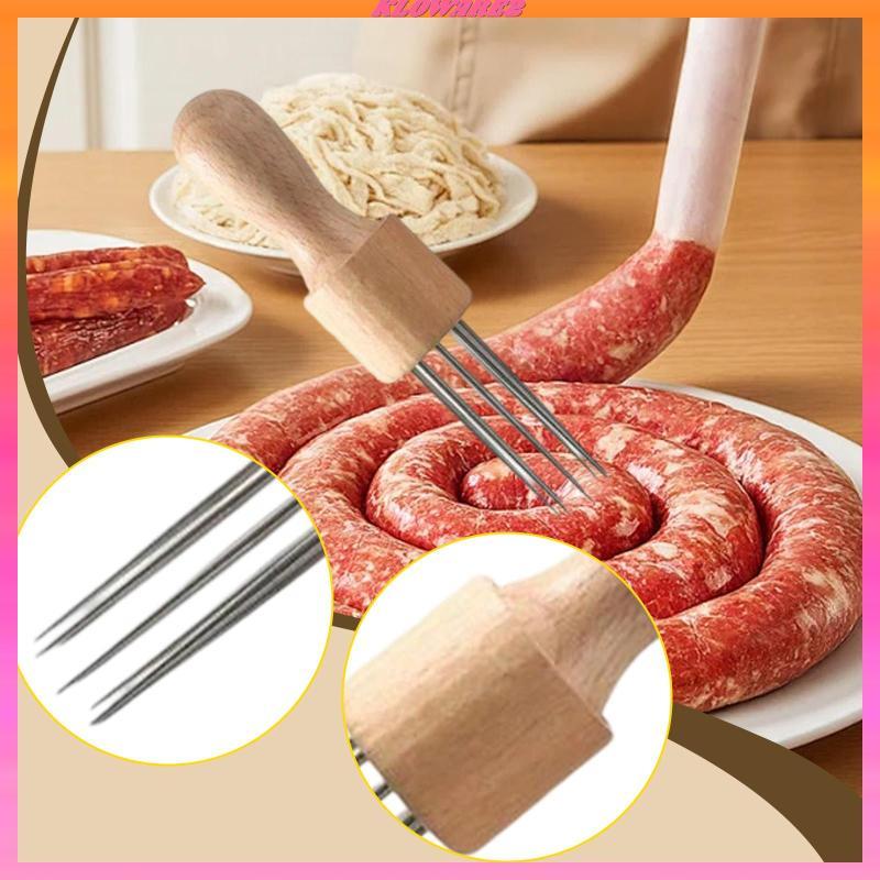 [Kloware2] Sausage Pricker Piercing Pin for Sausage Casing Air Release Packing Tool 8 Prongs