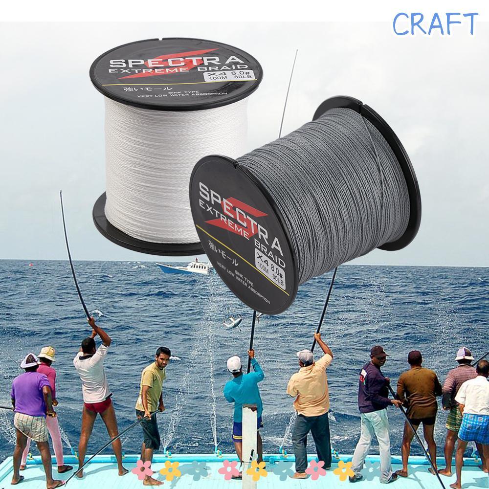 CRAFT 6-80LB 4 Strands Japan PE เชือกถัก Multifilament