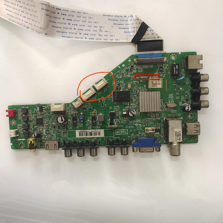 Original TCL L40F1800E เมนบอร์ดทีวี 40-0MS881-MAA2HG พร้อมหน้าจอ LVF400CM0T Real Shot