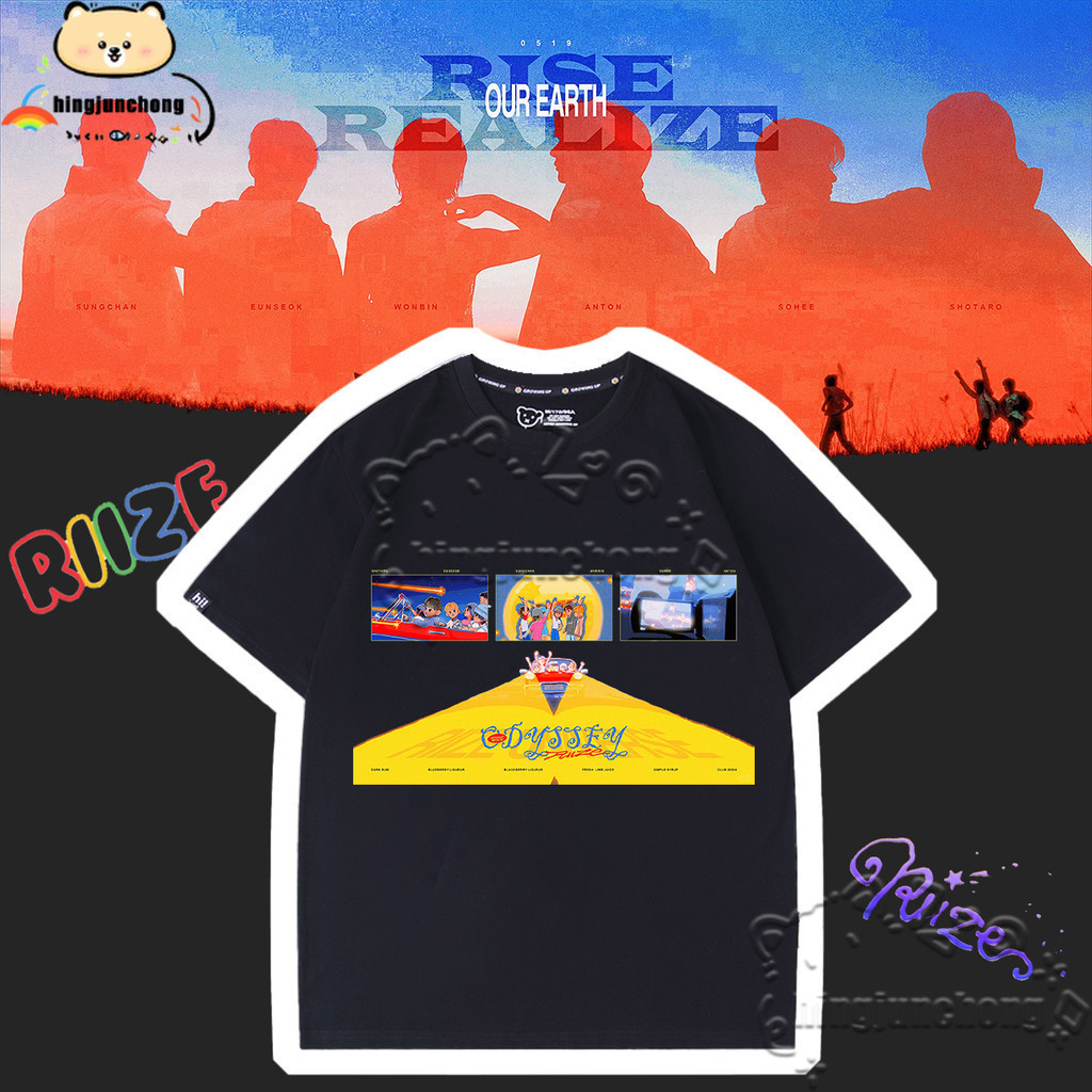 เสื้อยืดคอนเสิร์ต RIZE Tour Odyssey ออกแบบเอกลักษณ์ สวมใส่ง่าย ไซส์ S-5XL #R007