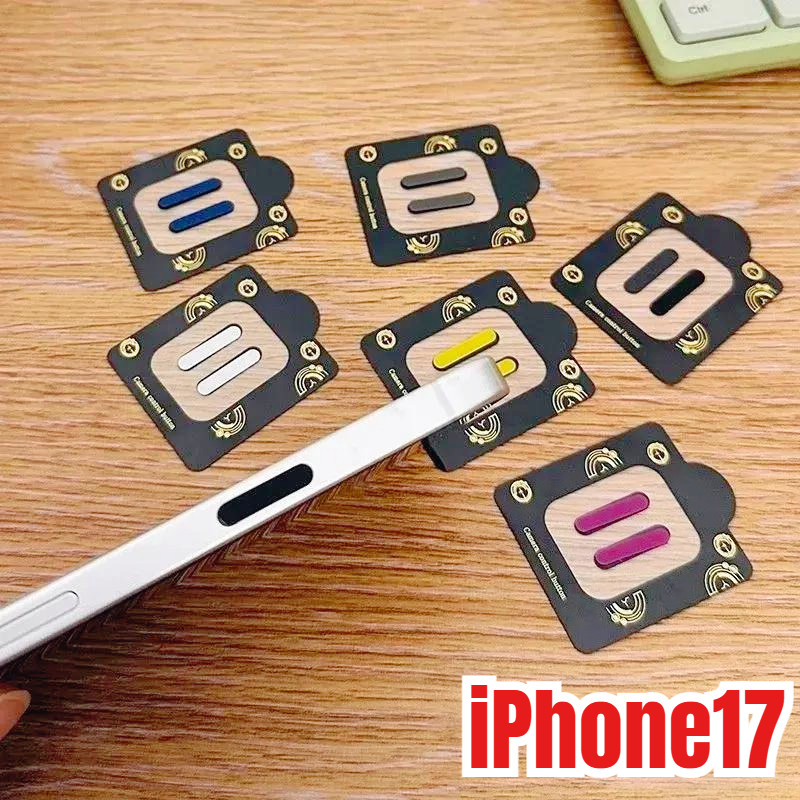 สําหรับ iPhone 17 Air Pro Max Alloy กล้องปุ่มลัดสติกเกอร์ป้องกันสําหรับ iPhone 17Air 17ProMax 17Pro 