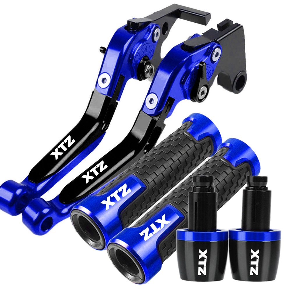 Eอุปกรณ์เสริมมอเตอร์ไซค์คันเบรคคลัทช์แบบปรับได้มือจับแฮนด์จับสำหรับยามาฮ่า XTZ150 XTZ150 xtz 150 250