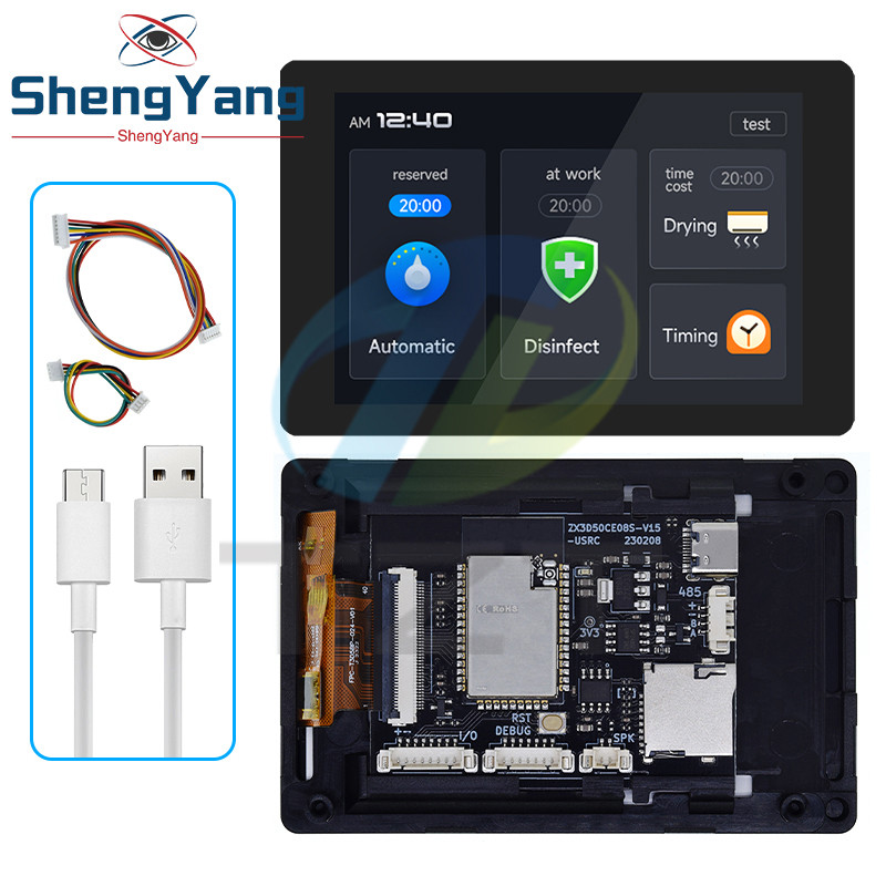 1PCS ESP32 บอร์ดพัฒนา - WT32-SC01 PLUS พร้อม 3.5 นิ้ว 320X480 หน้าจอ LCD แบบ Capacitive Multi-Touch 