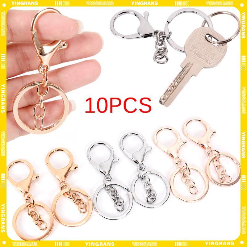 [yingrans] 10 ชิ้น DIY พวงกุญแจพวงกุญแจผลการค้นหาเครื่องประดับกุ้งก้ามกรามพวงกุญแจทํา TH