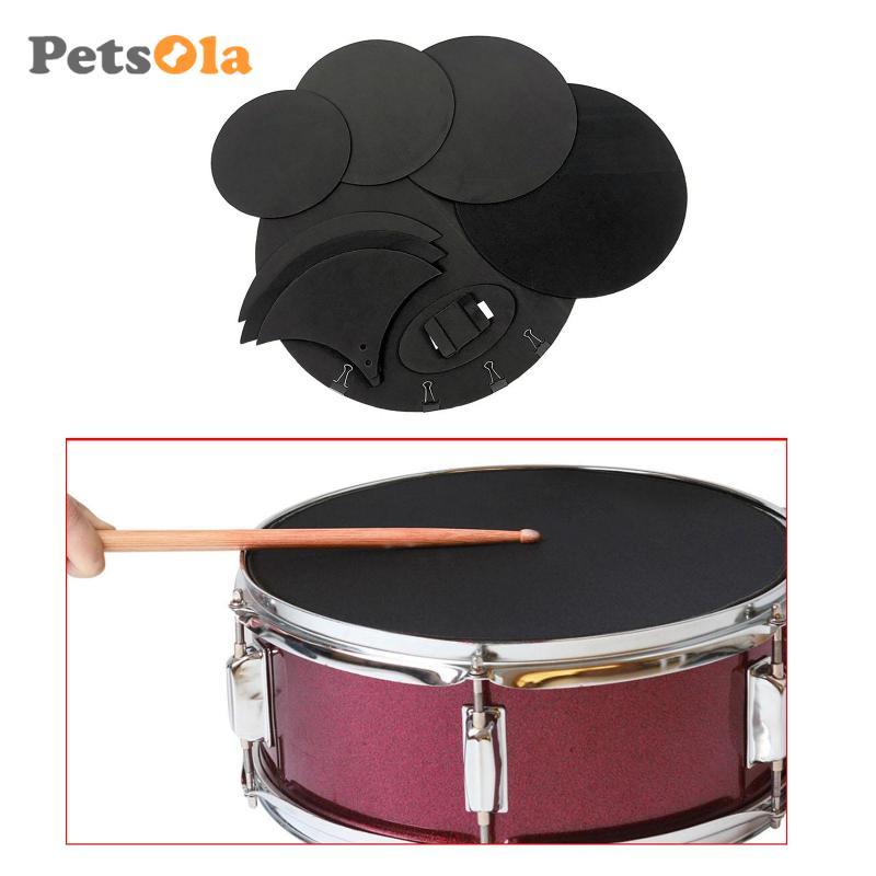 [Koolsoo2] Drum Pads Practice Silicone Sound Off Bass Drum Muffler Drum Accessories Damper Kit สําหร