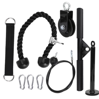 9PCS อุปกรณ์ออกกําลังกาย รอกสายเคเบิล DIY สําหรับยกแขน