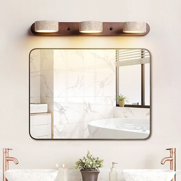 led Mirror Front Light Bathroom Washstand Japanese Retro Simple Vanity Washbasin Bathroom Picture Wa