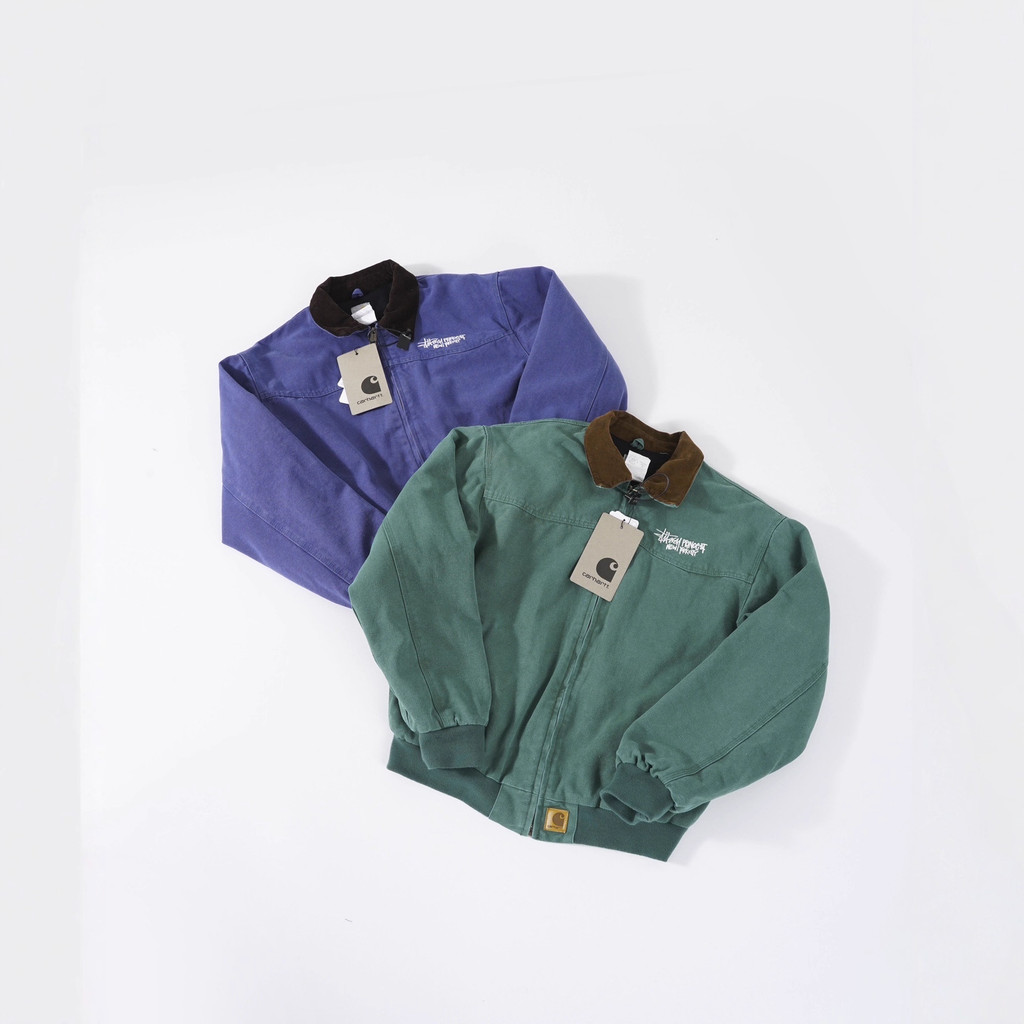 สตู x เซนต์. Duffy J14 Canvas vintage Jacket Detroit High Density Canvas Washed Jacket