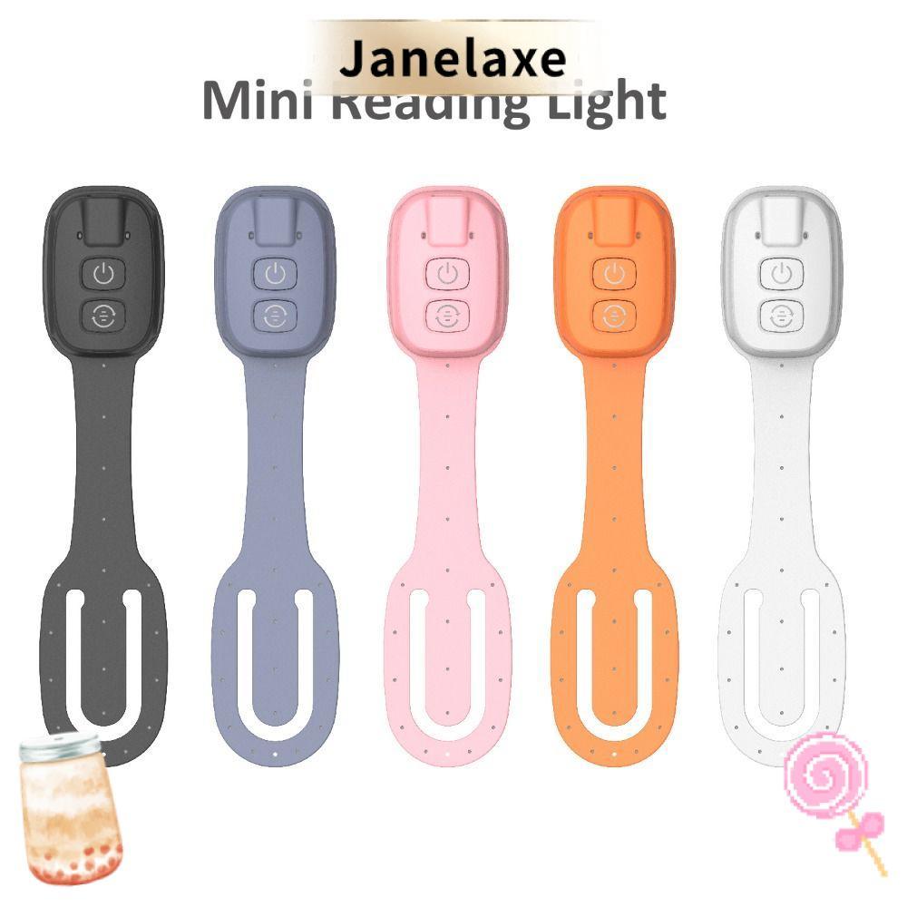 JANELAXE ไฟหนังสือแบบหนีบ, ความสว่างหรี่แสงได้ Ultra-thin LED อ่านหนังสือ, แบบพกพา Eye-Caring 2-in-1 ชาร์จบุ๊คมาร์คโคมไฟ Home