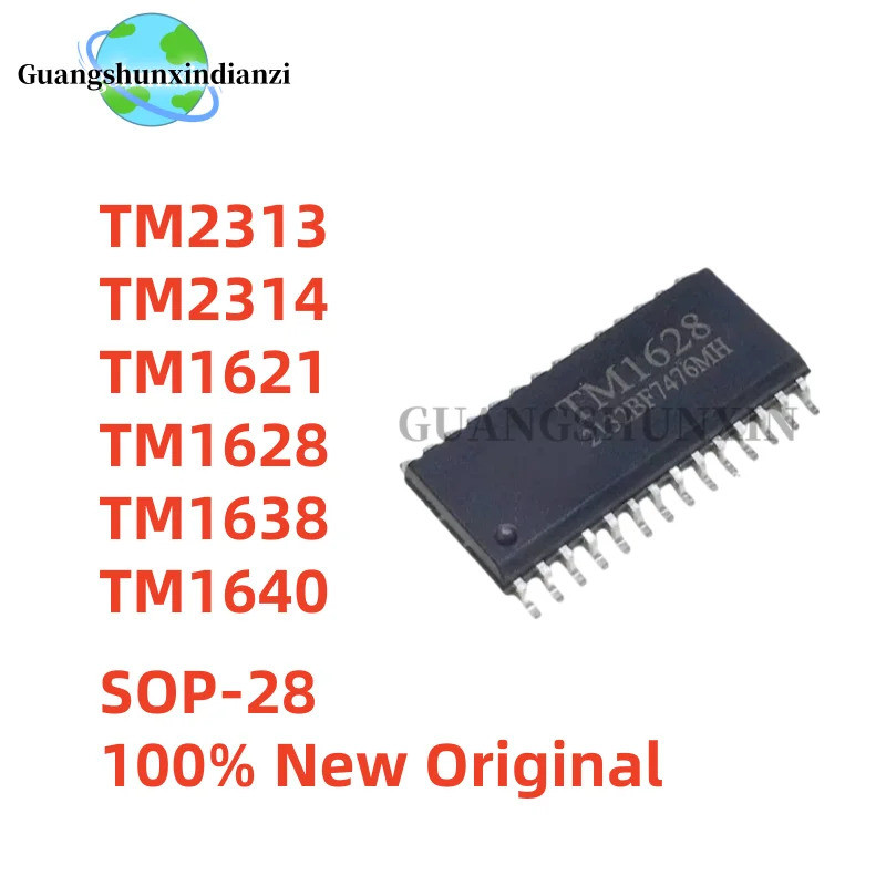 5PCS TM2313 TM2314 TM1621 TM1628 TM1638 TM1640 SOP-28 ชิปเตาแม่เหล็กไฟฟ้า