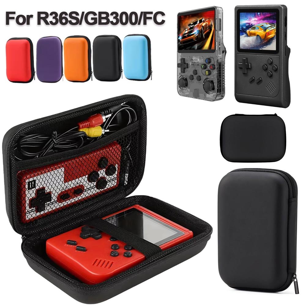 For R36S/GB300/FC/RG35XX Game Console Carrying Case Storage Bag Travel Retro Mini Game Player Portab