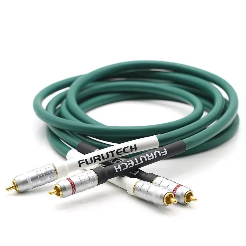 คุณภาพสูง FURUTECH FA-220 OCC HiFi สายสัญญาณเสียง RCA CD เครื่องขยายเสียงสาย RCA ถึงแจ็คสายชุบ 24K gold RCA