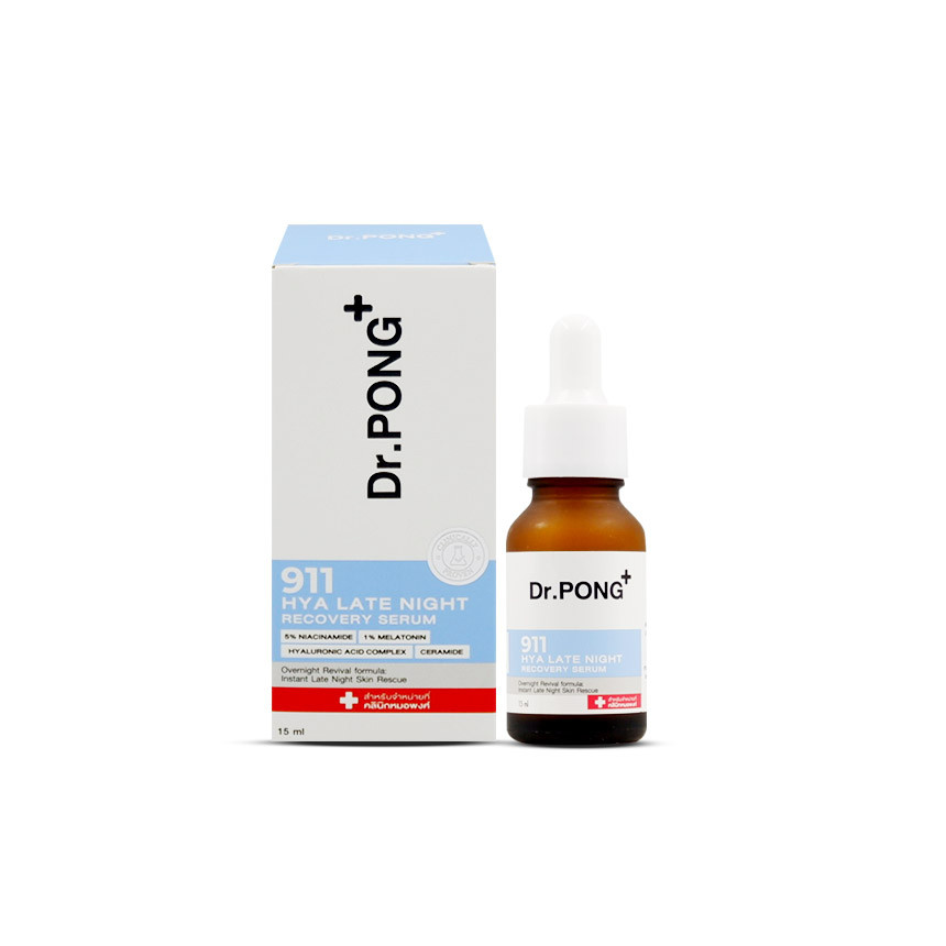 Dr.Pong 911 Hya Late Night Recovery Serum ขวด 15 ml