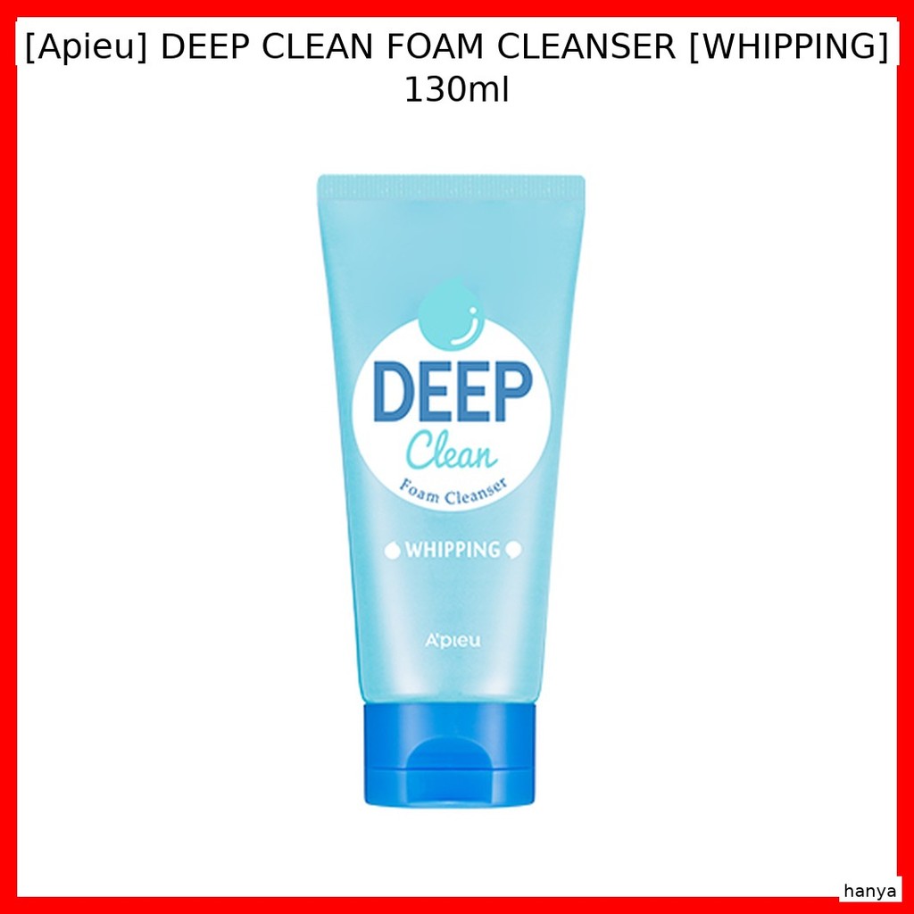 [Apieu] DEEP CLEAN FOAM CLEANSER [WHIPPING] 130ml / Deep Clean, Refreshi by lanya