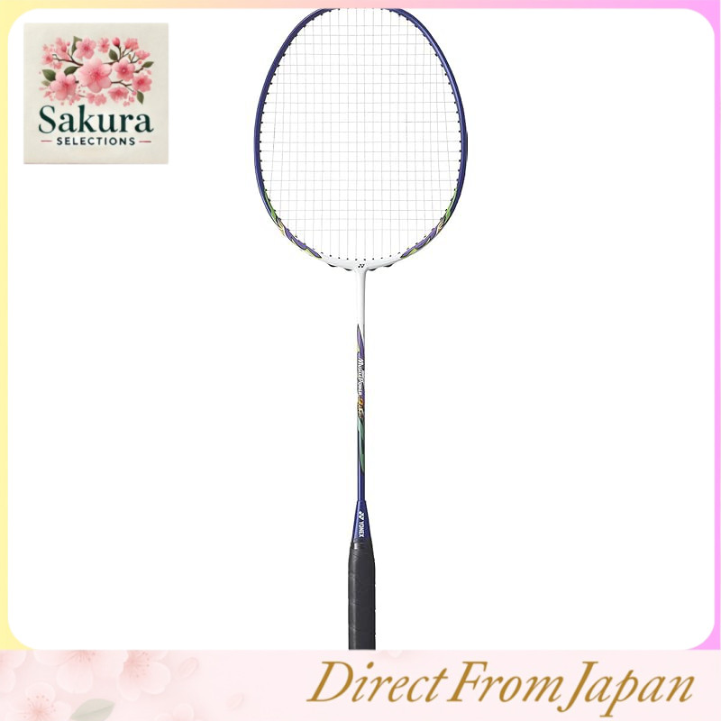 Muscle Power 9LT Badminton Racket Pre-Strung White/Navy 4U5