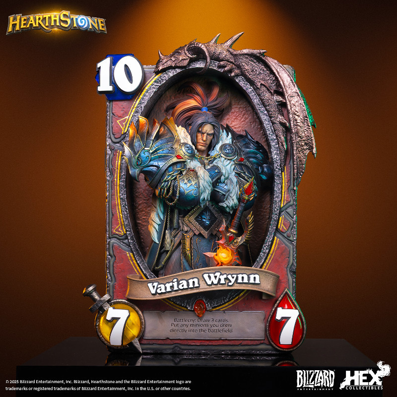 Blizzard Blizzard Game สินค้าอย่างเป็นทางการเตาหิน Legendary Valian Card Art รูปปั้น