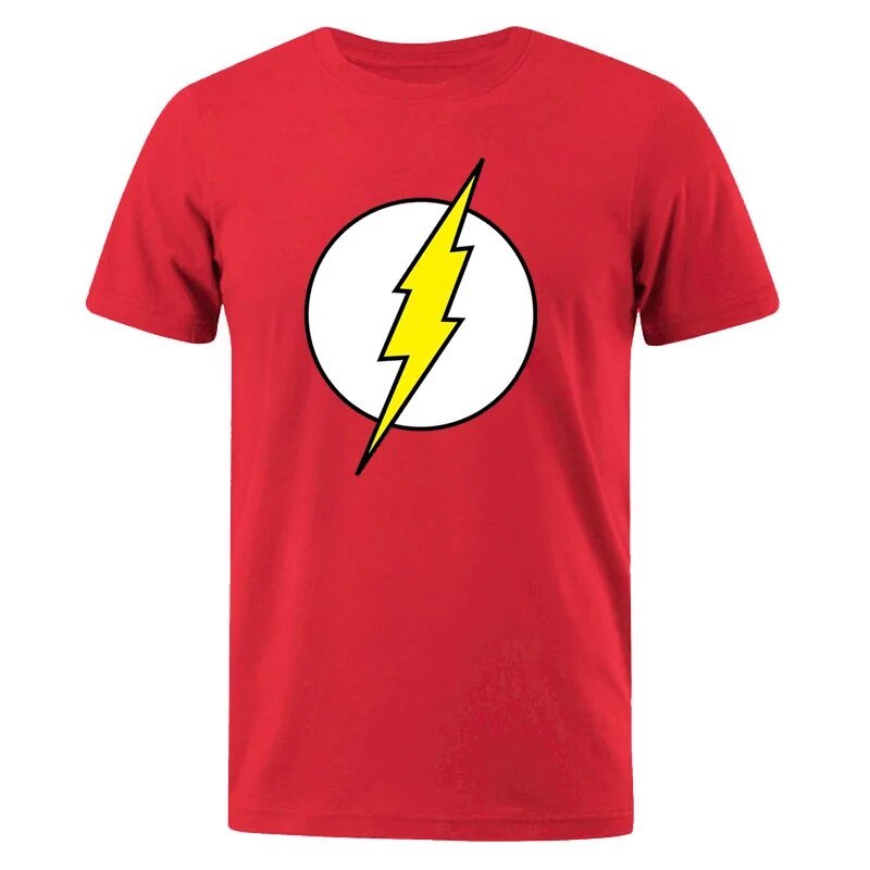 The Big Bang Theory T-Shirt The Lightning Print Men T Shirts Tee Shirt Cotton 3Xl