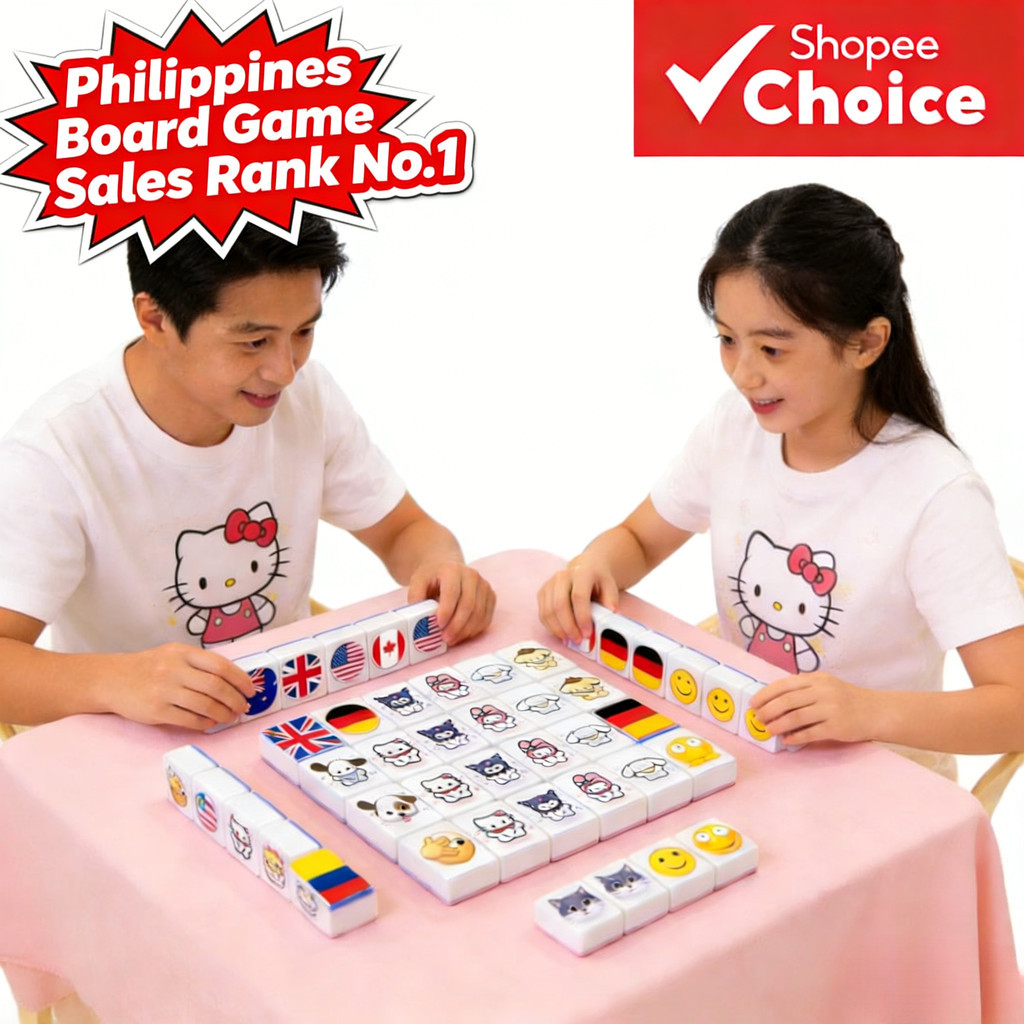 Mahjong ยอดนิยม Sanrio Shanhaijing Expression เกมกระดานหมากรุกและการ์ดปฏิสัมพันธ์ระหว่างพ่อแม่และลูก