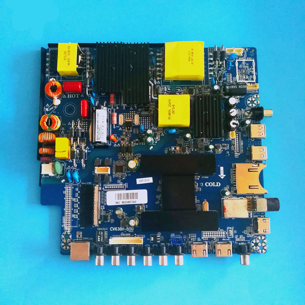 โรงงานเดิมเดิม CV638H-B50 CV638H-D50 CV960H-A50 4K4 Core WiFi สมาร์ทเมนบอร์ด