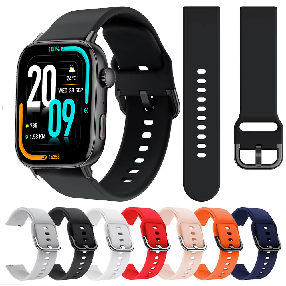 20 มม.22 มม.กีฬาซิลิโคนสําหรับ COLMI C8 Max สร้อยข้อมือสําหรับ COLMI i28 Ultra P86 P81 P28 Plus/V75 