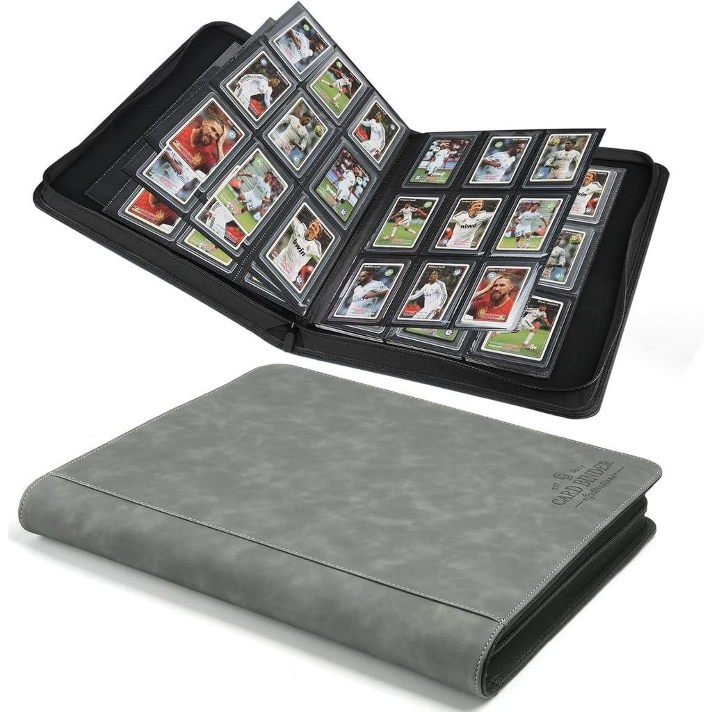 Toploader Binder, Toploader Hard Shell, 9 กระเป๋าหน้า,สามารถถือ 288 การ์ด,Toploader Card Binder พร้อ