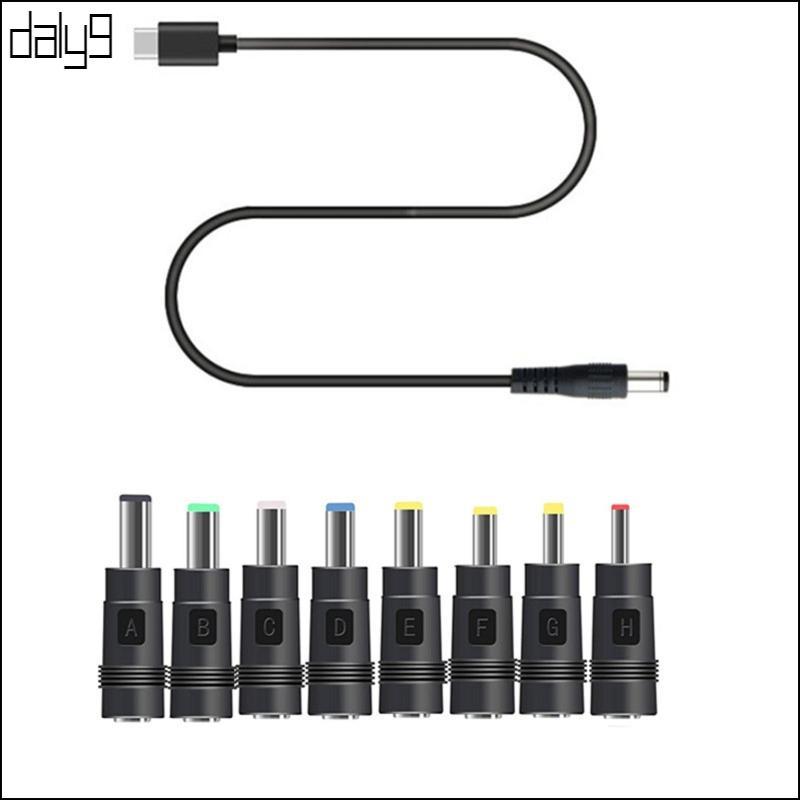 Dal USB C Type C PD ถึง 12V 3 5 4 0 4 8 5 5x2 5 มม.สายไฟ 100 ซม.65W สูงสุด