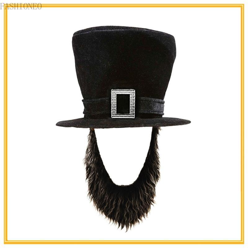 FAS Jovial หมวกโจรสลัดยืดหยุ่นและเคราสมจริงสําหรับการแสดงบนเวที