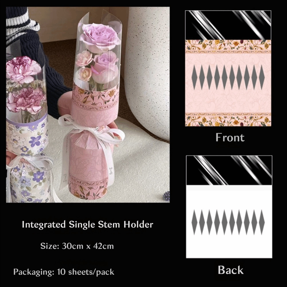 BEBETT ถุงช่อดอกไม้วันแม่,กระดาษห่อดอกไม้ช่อโรแมนติกกันน้ํา,วรรณกรรม ทําเอง เพื่อนสาววันเกิดถุงบรรจุภัณฑ์ - รูปที่ 6