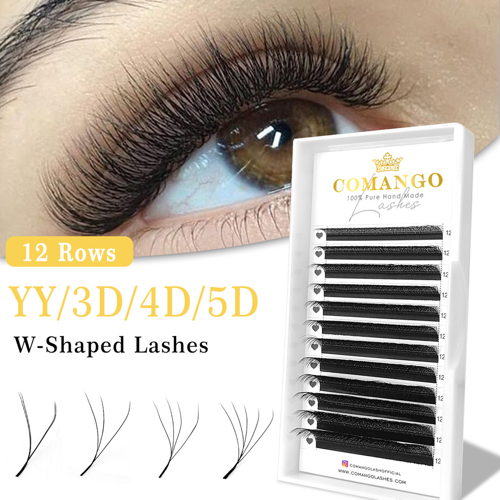 W Eyelash Extension Automatic Flowering 2d/3d/4d/5d/6d/8d W Fake Lashes 0.07 CD Premade Volume Fans 