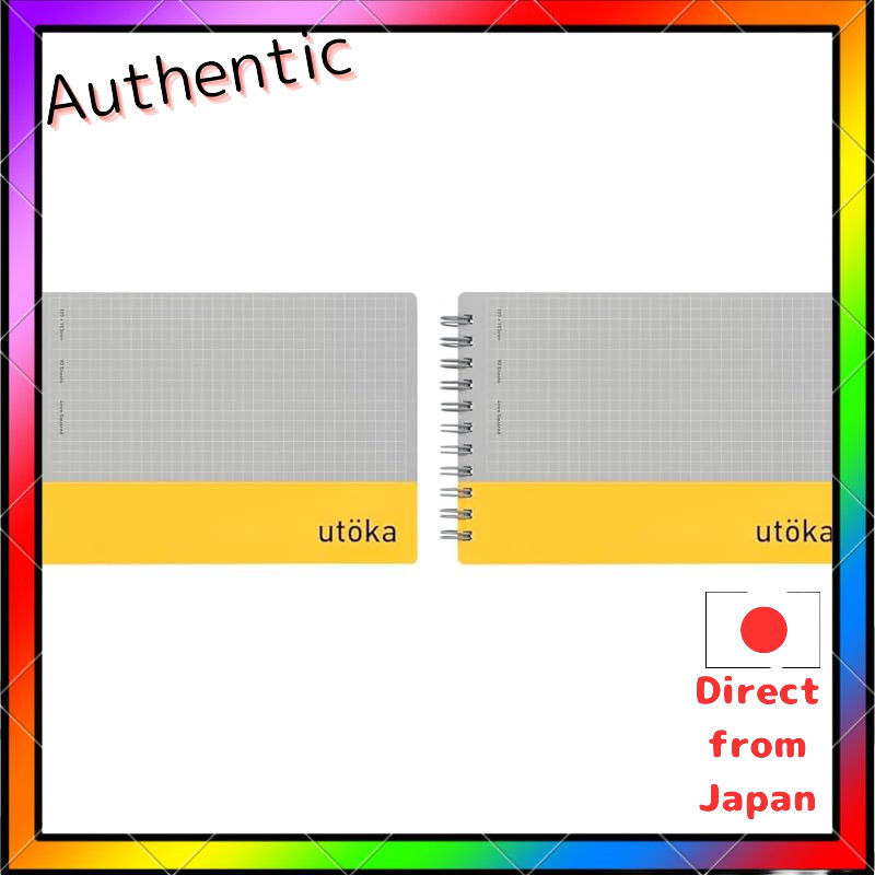 Maruman Utoka Ring Notebook with 4mm Grid - Pocket & A5 Sizes in Various Colors