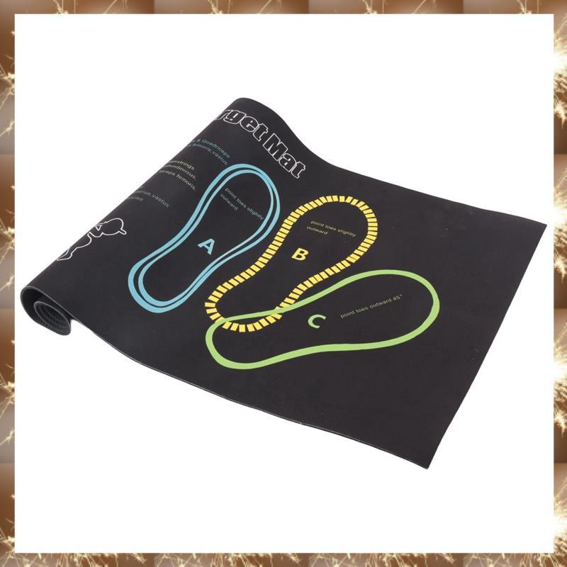 (YNOU)Squat Guide Mat Squat Mat พร้อมตําแหน่งเท้าเสื่อออกกําลังกาย