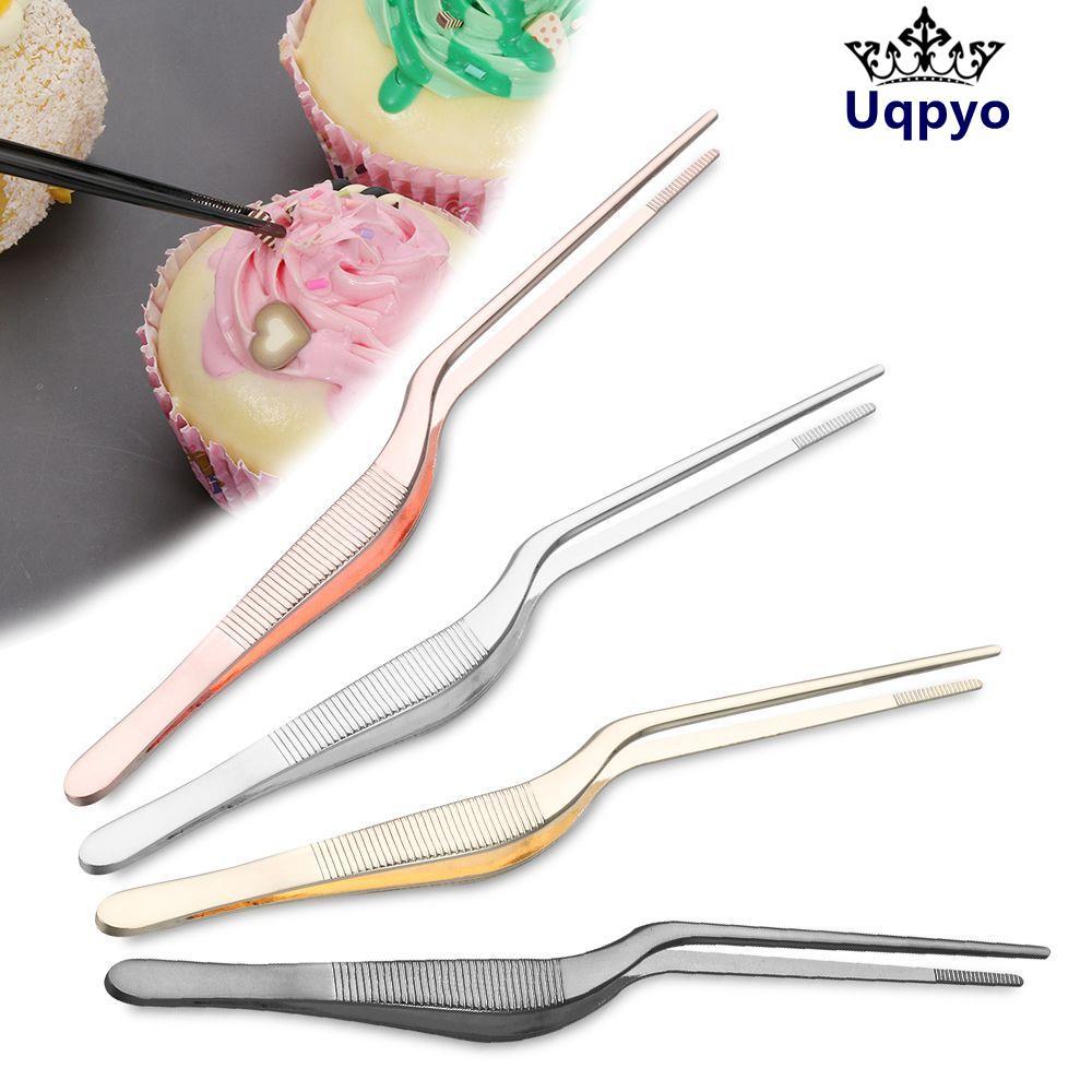 UQPYO อาหาร Tweezer เครื่องมือในครัวการนําเสนอการให้บริการสแตนเลส