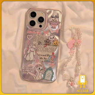 เคสไอโฟน15 13 สำหรับ iPhone 11 16 13 15 14 12 Pro Max 7 16 8 15 14 Plus XR X XS Max 2022 ปกแมวมารีหวานน่ารัก