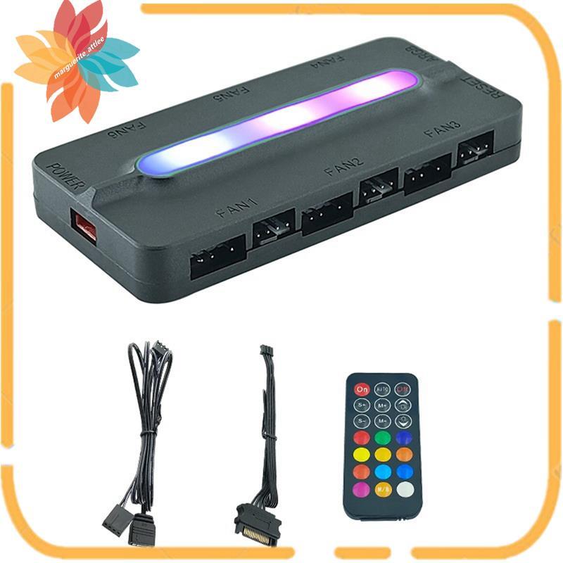 ARGB Controller 5 V/3Pin ARGB 4Pin พัดลม PWM HUB PWM ARGB พัดลม Hub ARGB Hub Splitter สําหรับคอมพิวเ