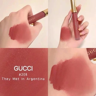 💎COD&แท้🎀ส่งในกรุงเทพฯ Gucci Rouge a levres liquid matte lip colour 6.5 ml #208 #203 #413 #505 #521 #25 #114 #311