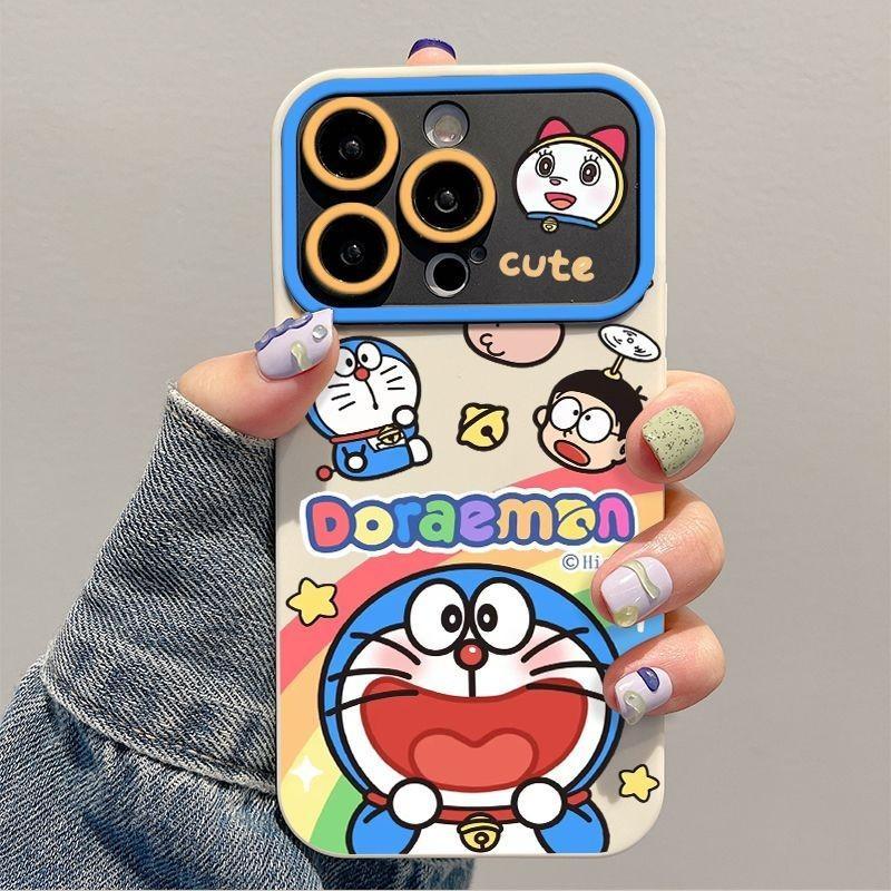 Doraemon Nobita Big Window ใช้งานร่วมกับ iPhone สําหรับ iPhone 16 Pro Max/15/17 Pro/14 Pro Max/13 Pr