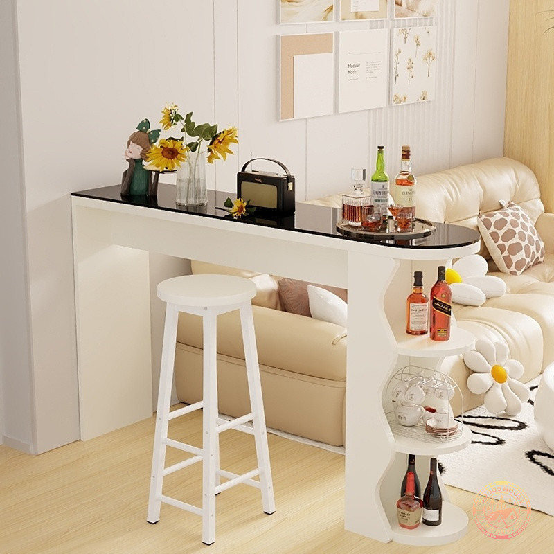 Bar table set meja bar wall partition bar cabinet kitchen living room entrance partition cabinet kab