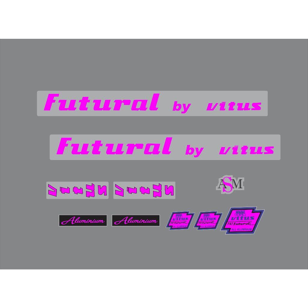 FUTURAL BY VITUS TRANSPARKENT สติ๊กเกอร์ติดจักรยาน