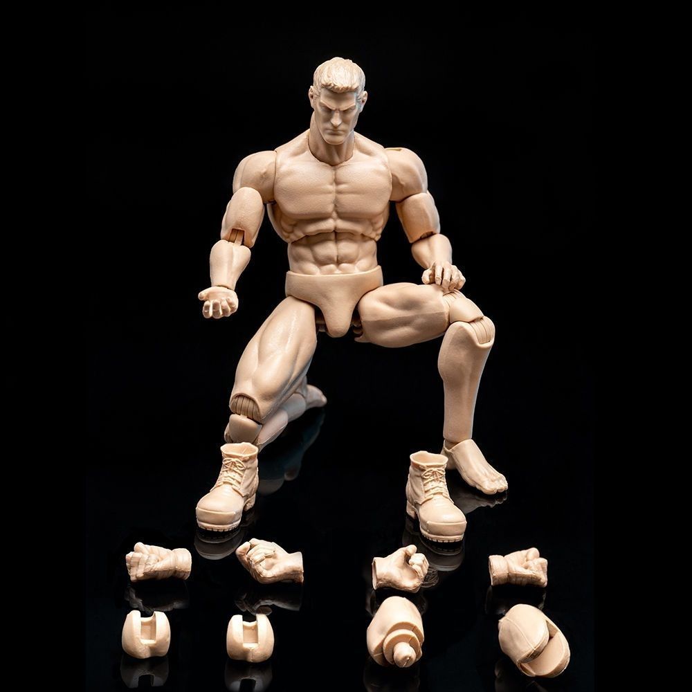 GWToys 1/12 Scale ชาย 20 ซม.ทหาร Body Action Figure ภาพวาดกล้ามเนื้อตุ๊กตา