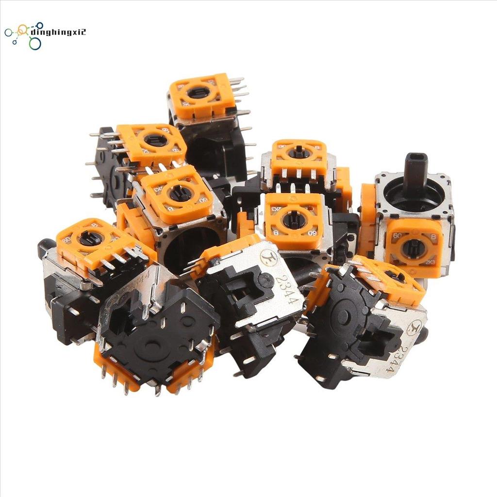 10PCS 3D Analog จอยสติ๊กสําหรับคอนโทรลเลอร์ไร้สาย 3D จอยสติ๊กเซนเซอร์โมดูล Potentiometers สําหรับเกม