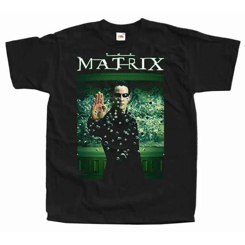 เสื้อยืดยูนิเซ็กซ์ MATRIX v7 ผ้าฝ้าย ขนาด S-3XL