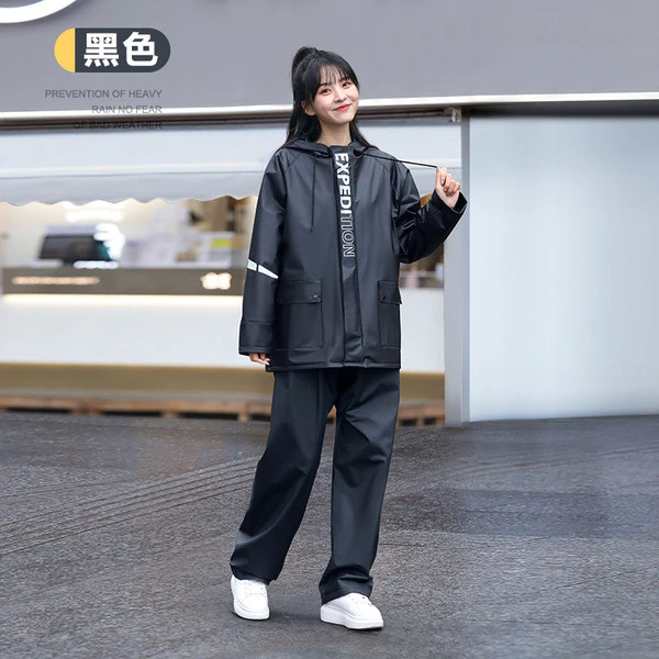 ชุดเสื้อกันฝนกางเกง PVC thumbnail 10