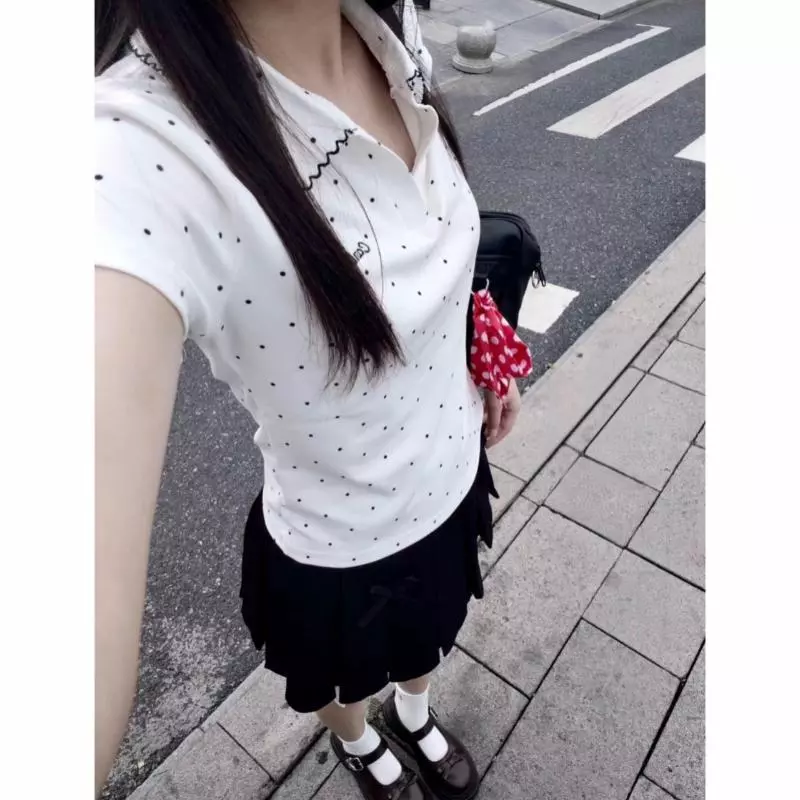Anata เสื้อสตรีสไตล์วินเทจอเมริกัน เนื้อผ้าบางเบา ตัดเย็บพอดีตัว ช่วยเสริมสรีระ เหมาะสำหรับสไตล์หวานร้อน thumbnail 10